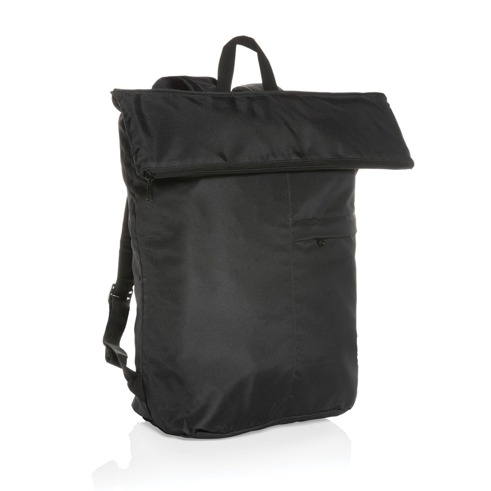 Dillon AWARE™ RPET lightweight foldable backpack Black