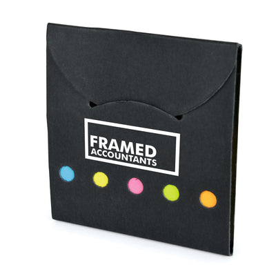 Branded Dunmore Card Cover Post It Notes and Post It Flags Booklet