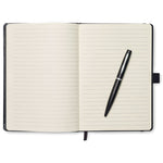 Branded A5 notebook with pen 72 lined