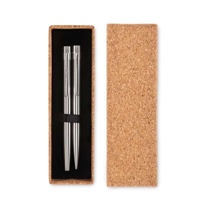 Recycled stainless steel pen set