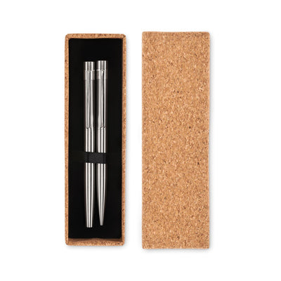 Recycled stainless steel pen set