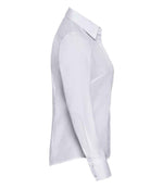 Russell Collection Ladies Long Sleeve Fitted Poplin Shirt