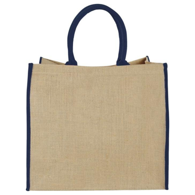 Harry coloured edge jute tote bag 25L