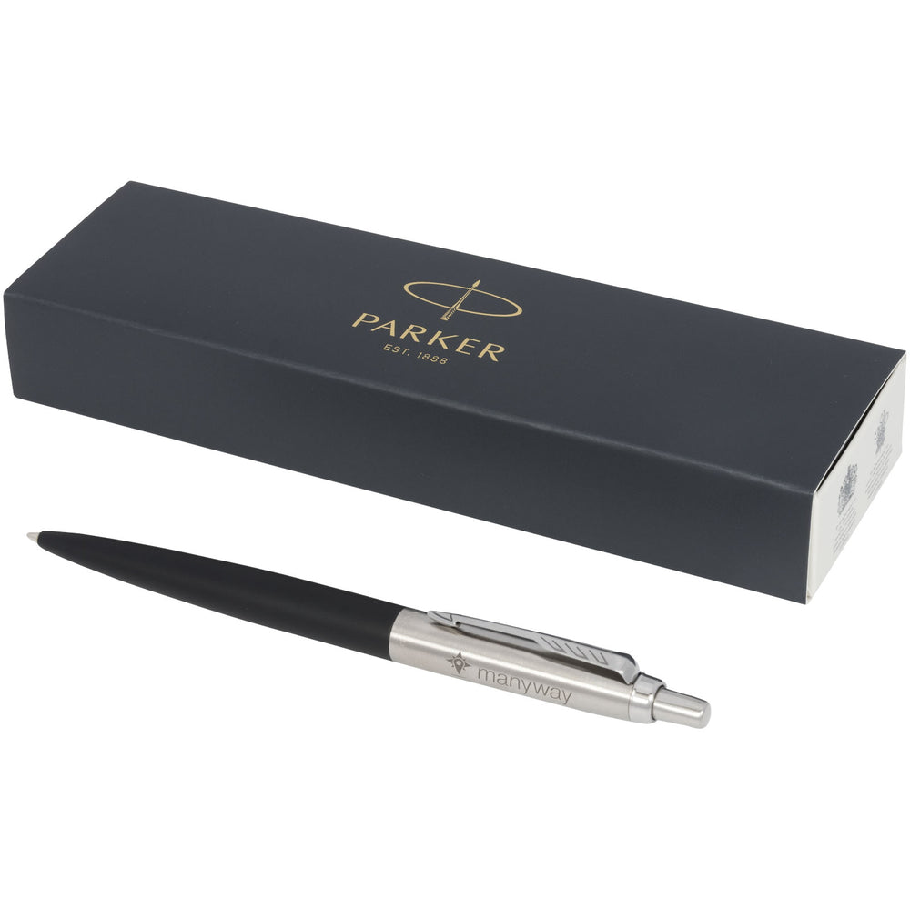Branded Parker Jotter XL matte with chrome trim ballpoint pen