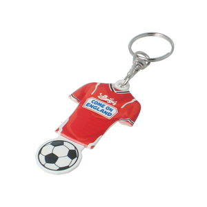 Football Shirt Shaped Trolley Coin Keyring