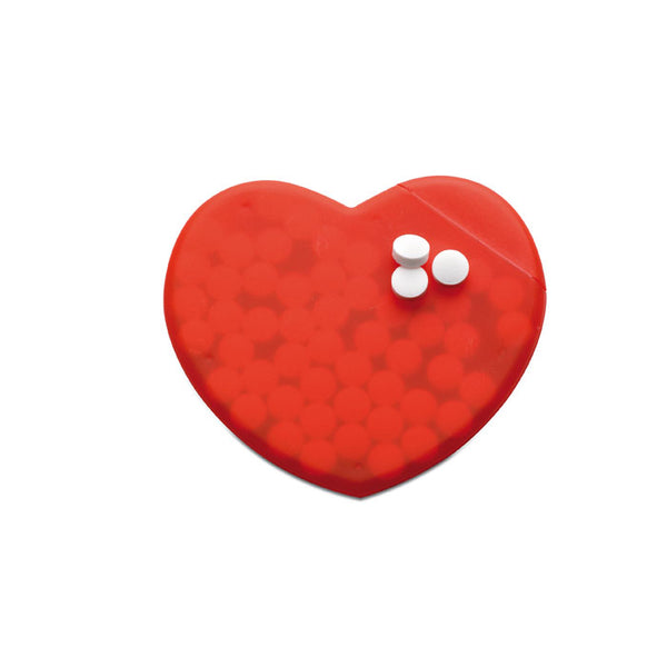 Branded Heart shape peppermint box