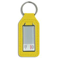 Long Square Shaped Keyfob with Domed Medallion