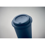 Branded Double wall tumbler PP 300 ml with drinking lid