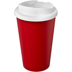 Branded Americano® Eco 350 ml recycled tumbler with spill-proof lid