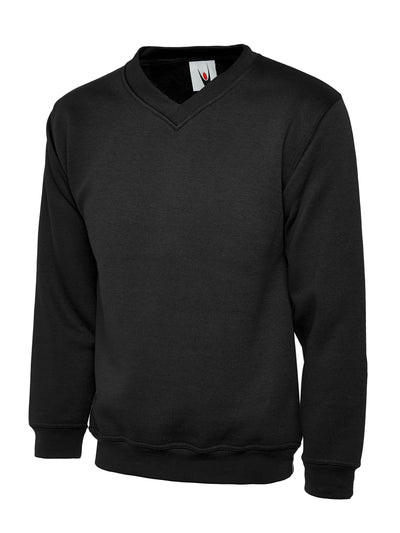 Branded Classic V-Neck Sweatshirt