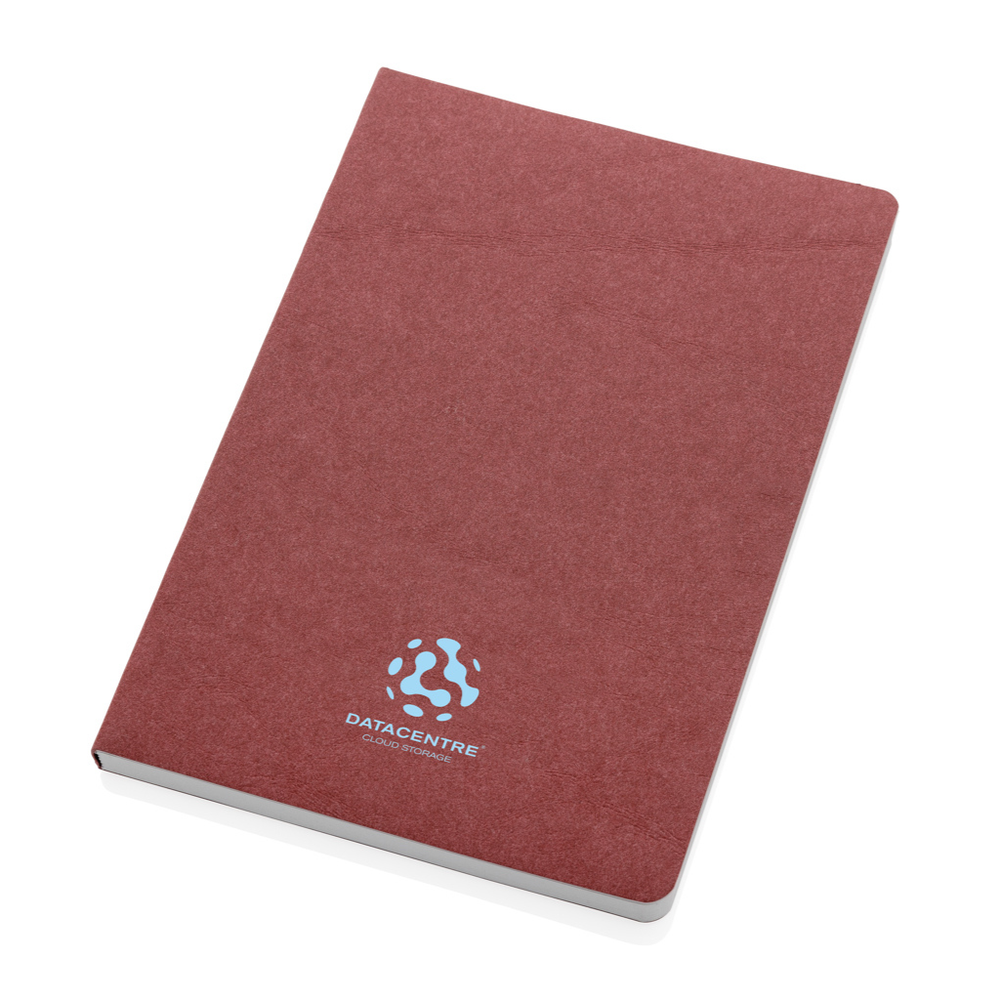 Branded Salton A5 GRS certified recycled paper notebook