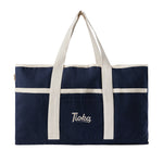 Branded VINGA Volonne AWARE™ recycled canvas beach bag