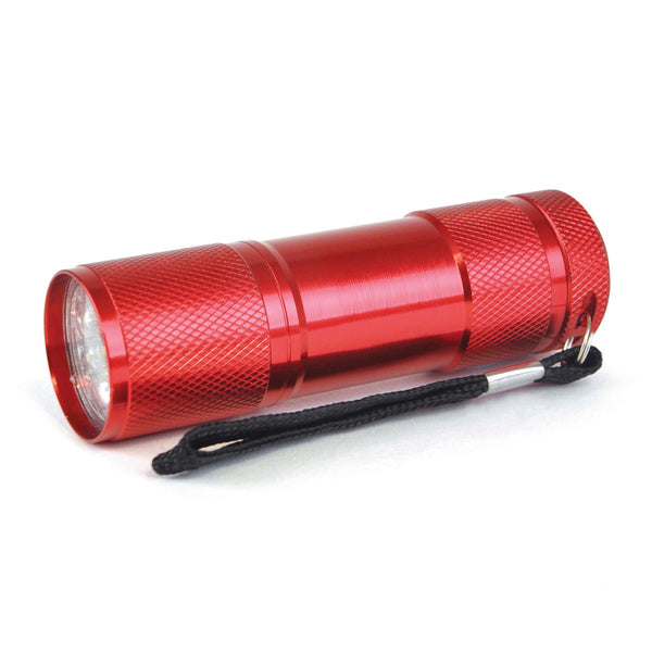 Sycamore Solo 9 Led Metal Torch with batteries included