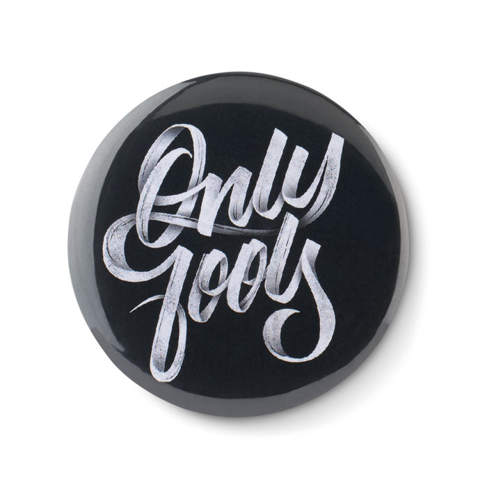 Branded Mirror button metal
