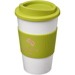 Branded Americano® 350 ml insulated tumbler with grip