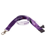 6 Day EU Express Dye Sublimated Lanyard 20mm White