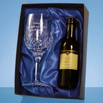 Branded Single Goblet Gift Set with a 18.7cl Bottle of Red Wine