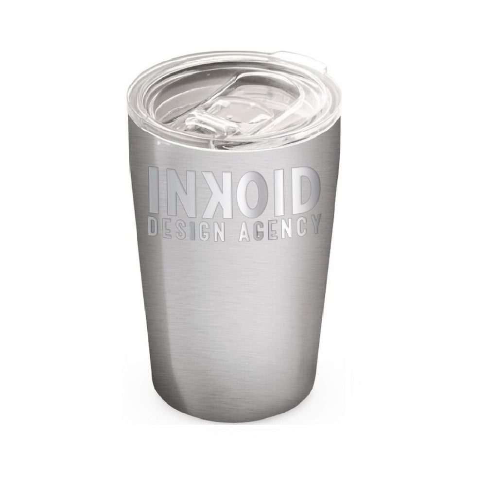 SLIDER. Stainless steel travel cup 380 mL