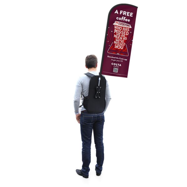 Branded Feather Backpack Flag & Kits