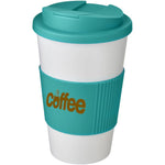 Americano® 350 ml tumbler with grip & spill-proof lid
