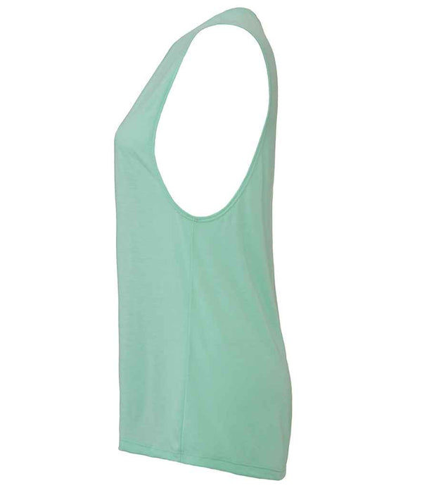 Bella Ladies Flowy Scoop Muscle Tank Top