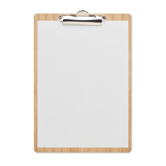 Branded A4 bamboo clipboard