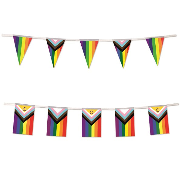 5M Lengths of PVC Bunting for Outdoor Use. A4 and A5 Sizes Available