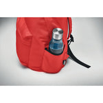 Branded 600D RPET polyester backpack