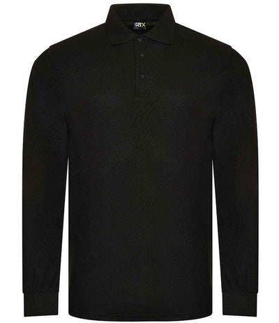 Pro RTX Pro Long Sleeve Piqué Polo Shirt Black