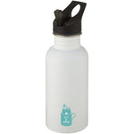 Branded Lexi 500 ml stainless steel sport bottle