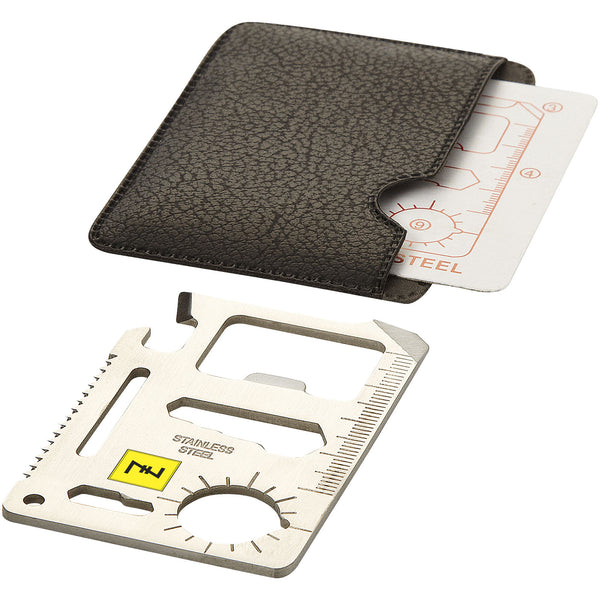 Branded Saki 15-function pocket tool card