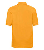 Russell Schoolgear Kids Poly/Cotton Piqué Polo Shirt Gold