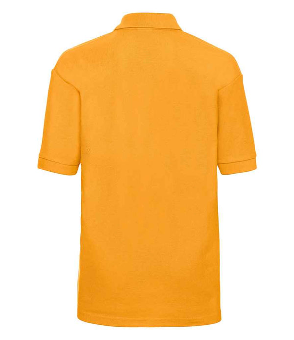 Russell Schoolgear Kids Poly/Cotton Piqué Polo Shirt Gold