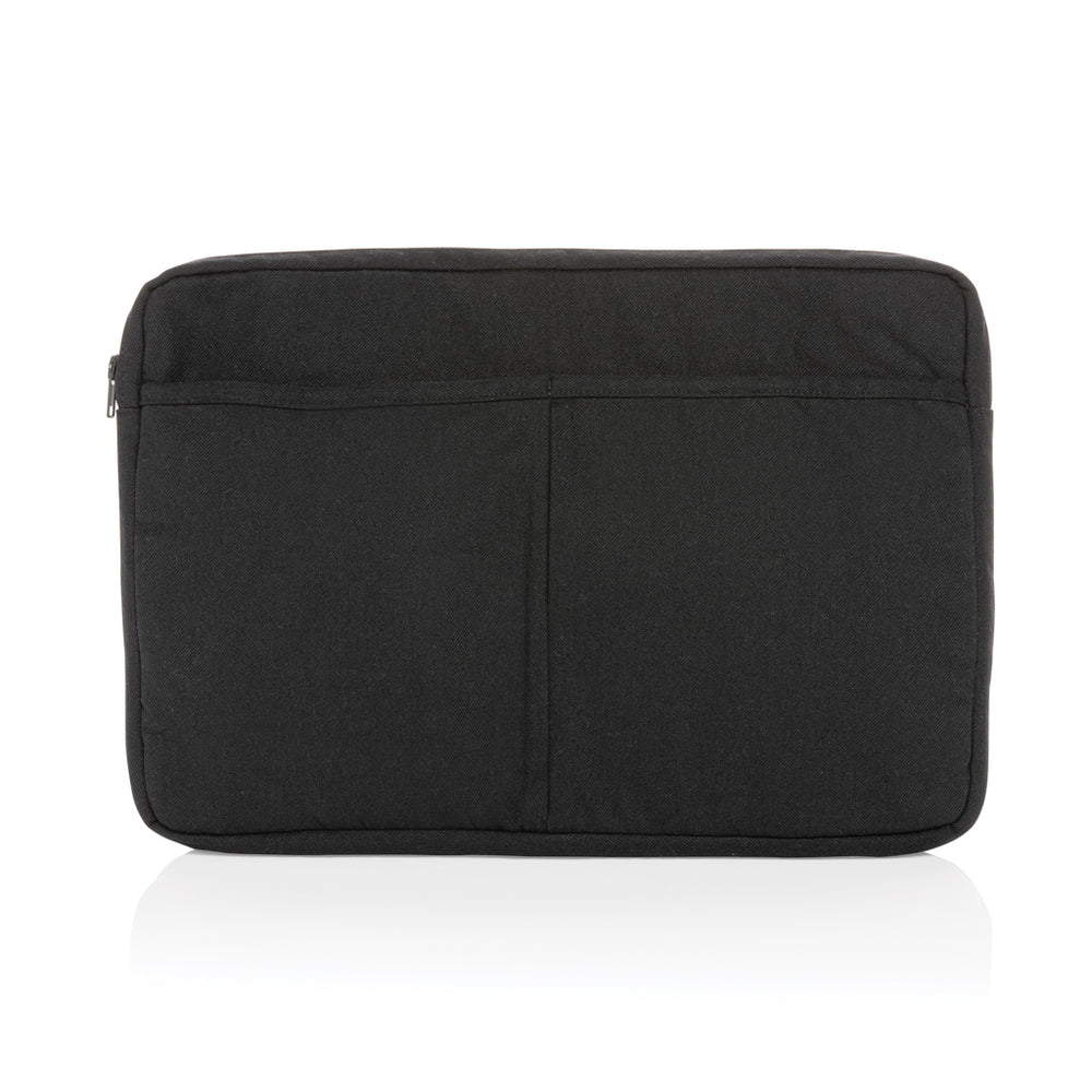 Branded Laluka AWARE™ recycled cotton 15.6 inch laptop sleeve