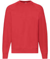Fruit of the Loom Classic Raglan Sweatshirt Red