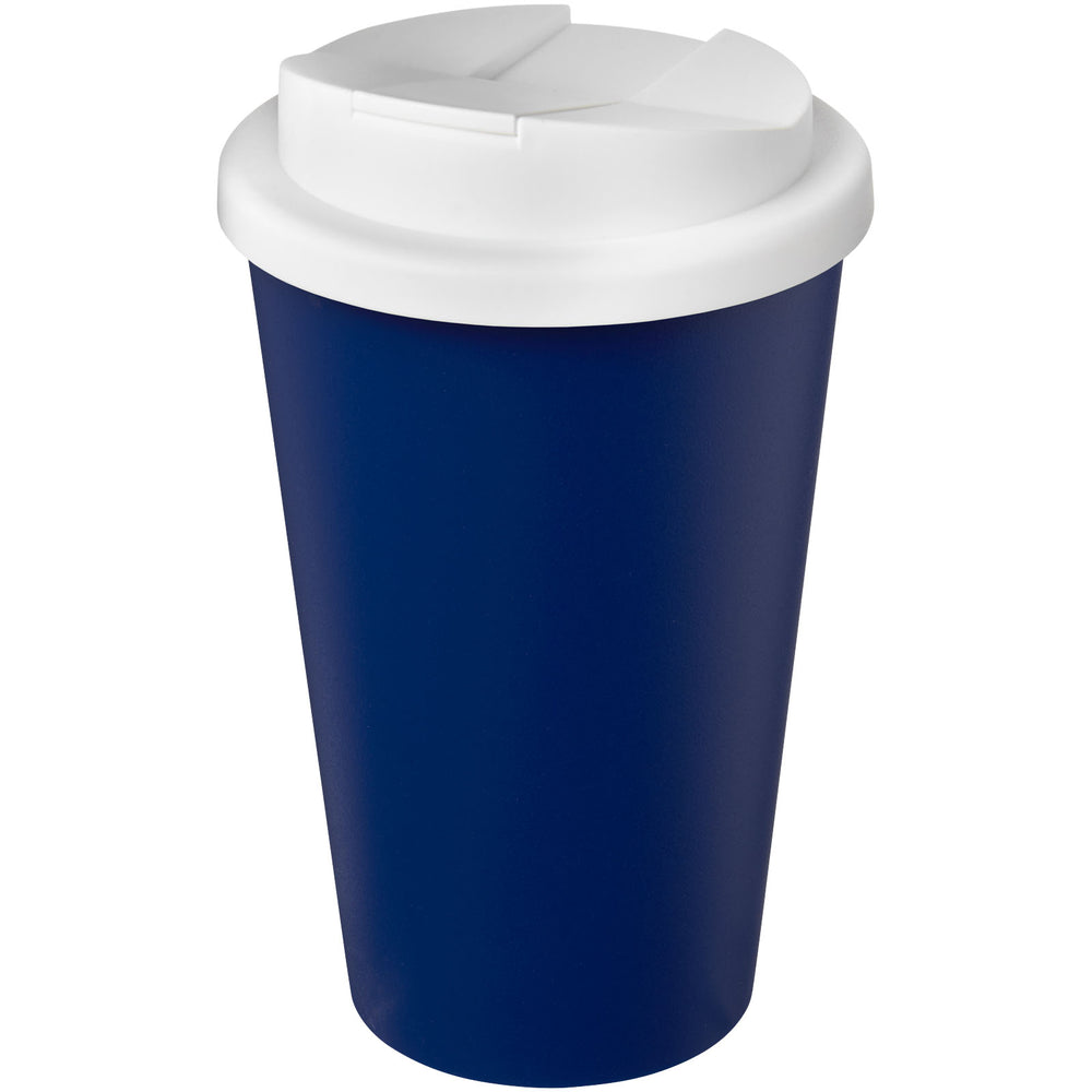 Branded Americano® Eco 350 ml recycled tumbler with spill-proof lid