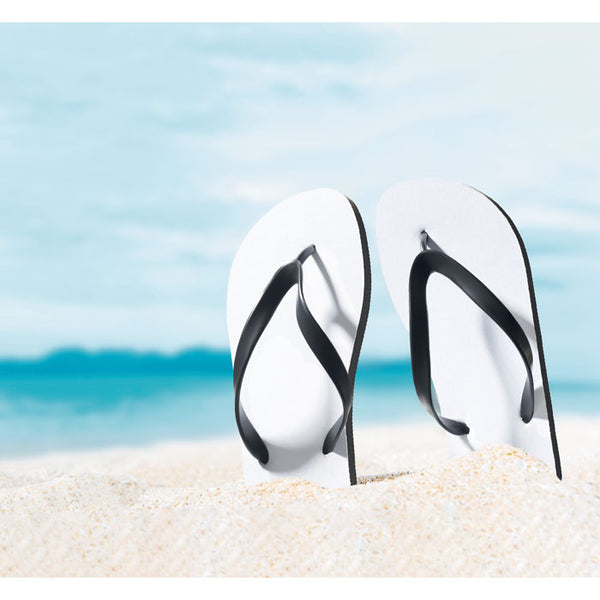 Branded Sublimation beach slippers XL