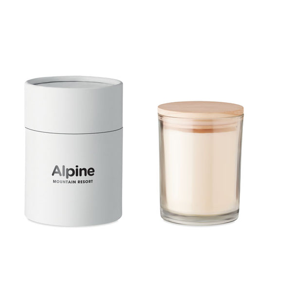 Branded Vanilla fragranced candle 8cm