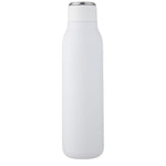 Branded Marka 600 ml copper vacuum insulated bottle with metal loop