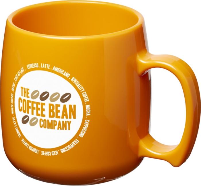 Branded Classic 300 ml plastic mug