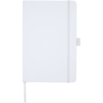Branded Honua A5 recycled paper notebook with recycled PET cover