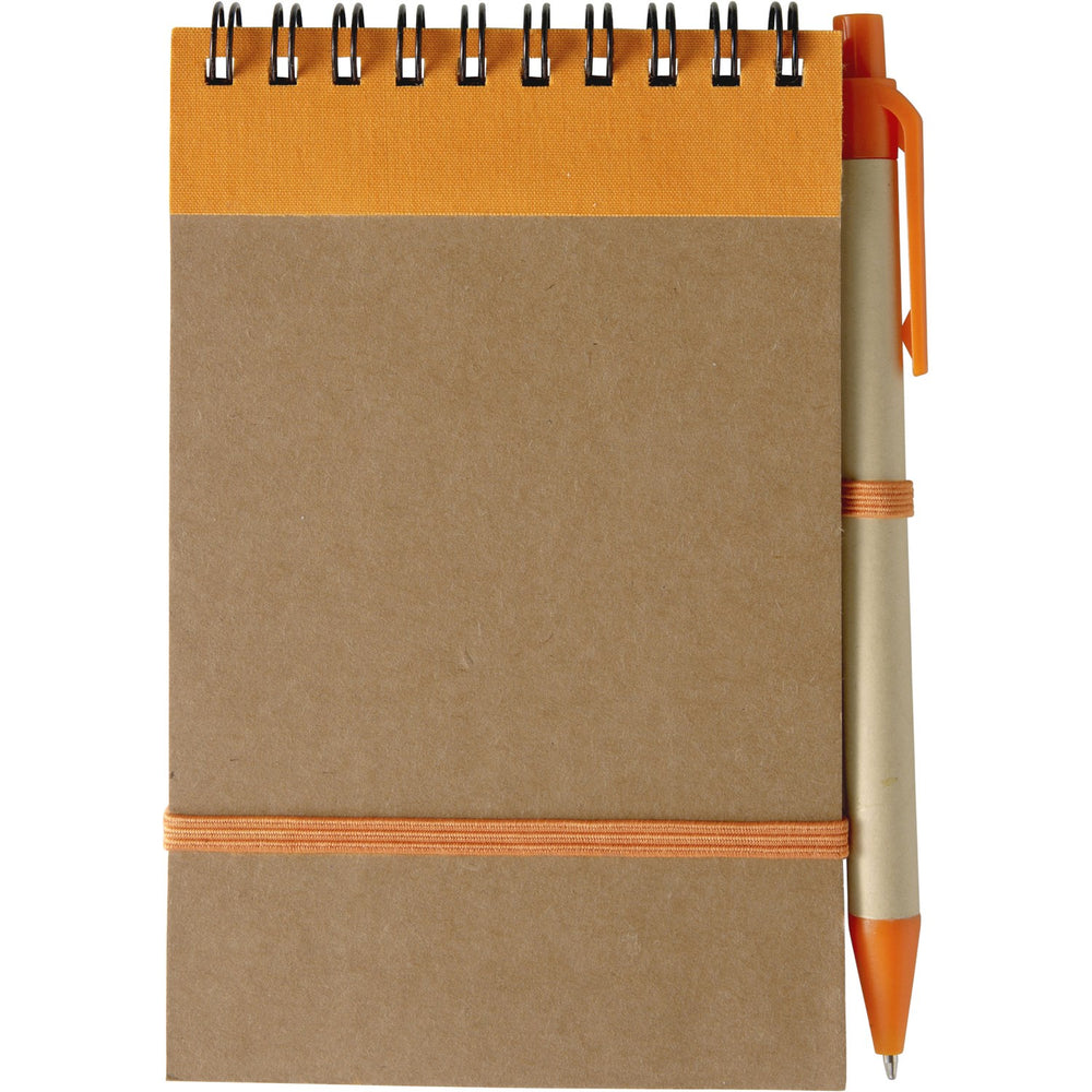 Branded Boraraigh Cardboard notebook with ballpen