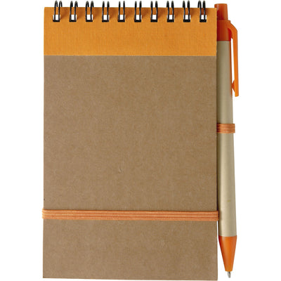 Branded Boraraigh Cardboard notebook with ballpen