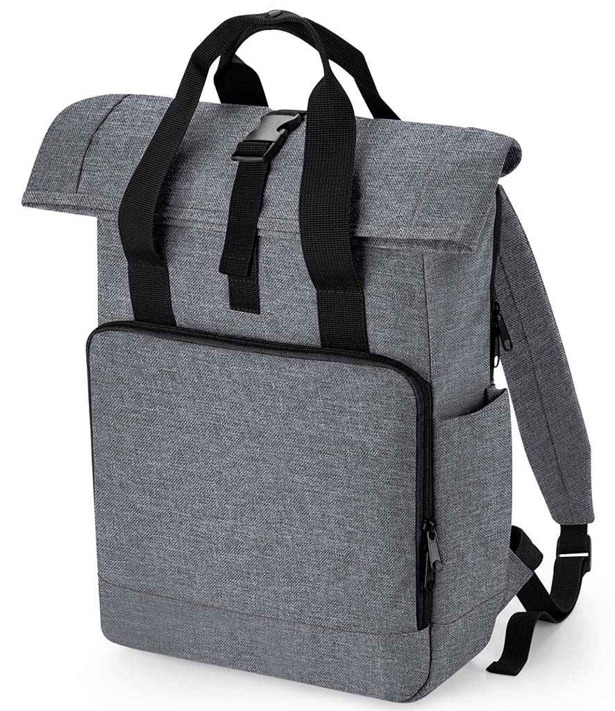 BagBase Recycled Twin Handle Roll-Top Laptop Backpack