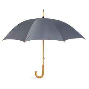 23 inch umbrella with Wooden Handle Grey