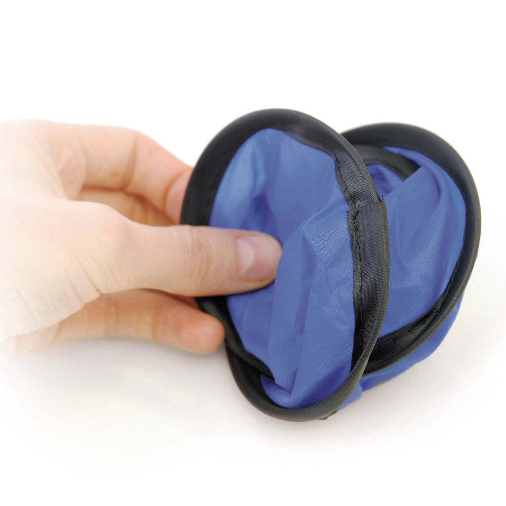 Branded Foldable Foldaway Frisbee with Pouch and Black trim