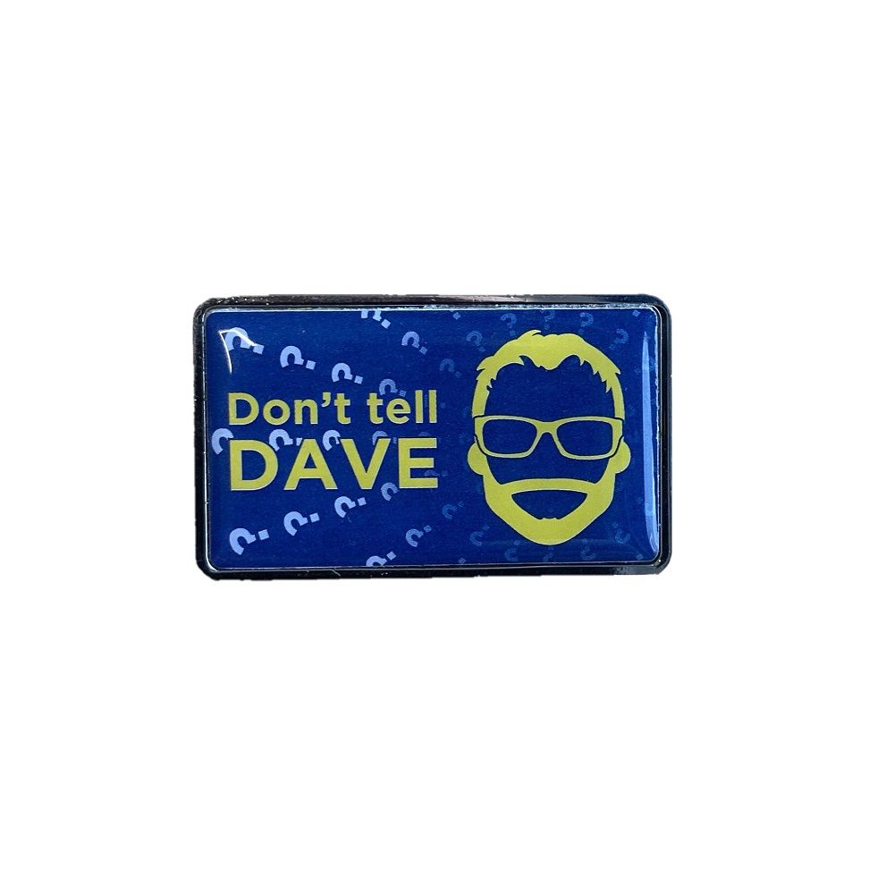 Express Printed Duo Pin Badge - Rectangle 37mm x 22mm