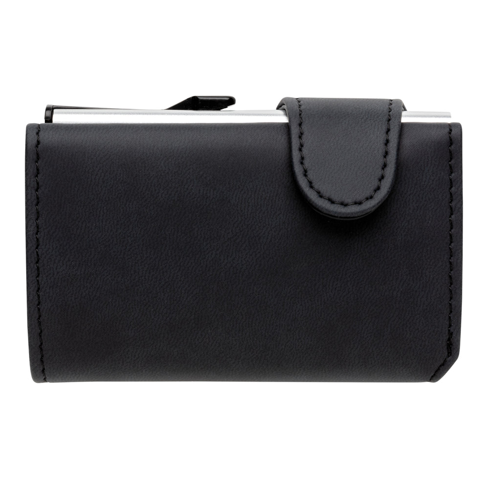 Branded Standard aluminium RFID cardholder with PU wallet