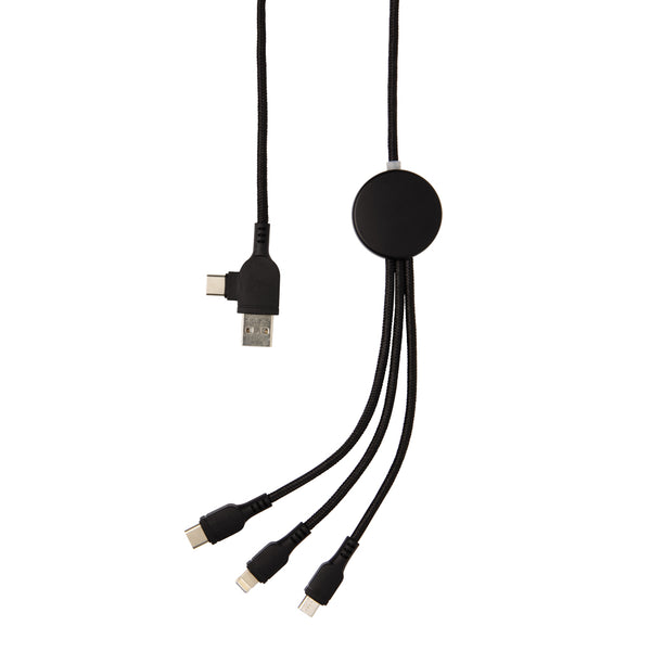 Branded Light up logo 6-in-1 cable