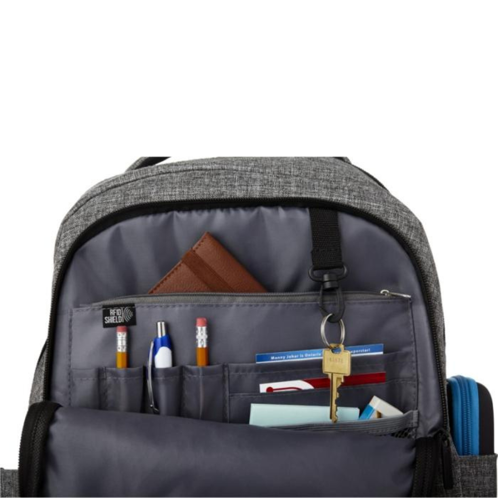 Branded Vault RFID 15" laptop backpack 16L